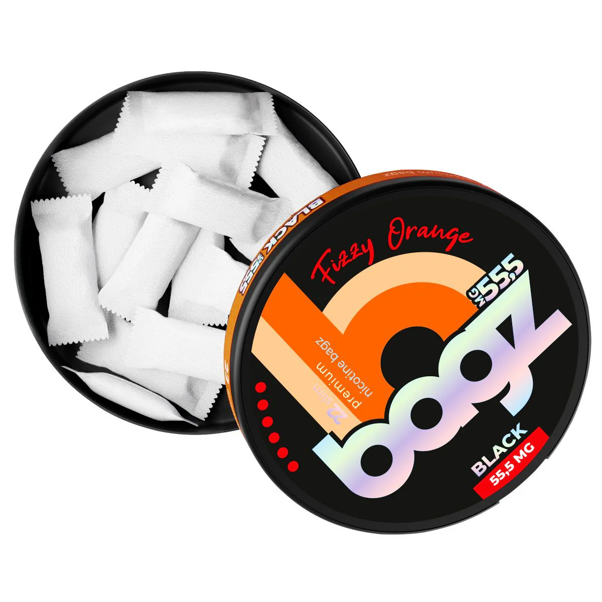 BAGZ Fizzy Orange Black 55.5MG - Image 3